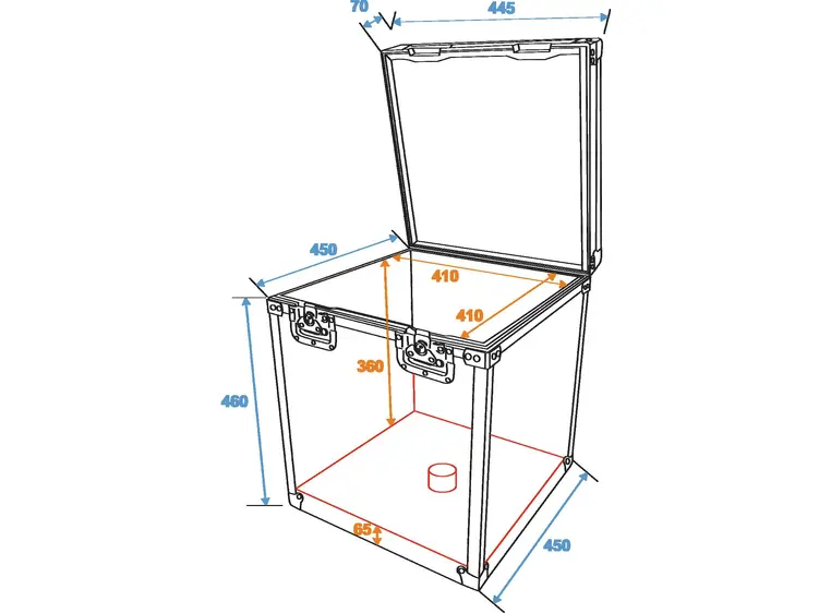 Roadinger Flightcase Mirror ball 40cm 