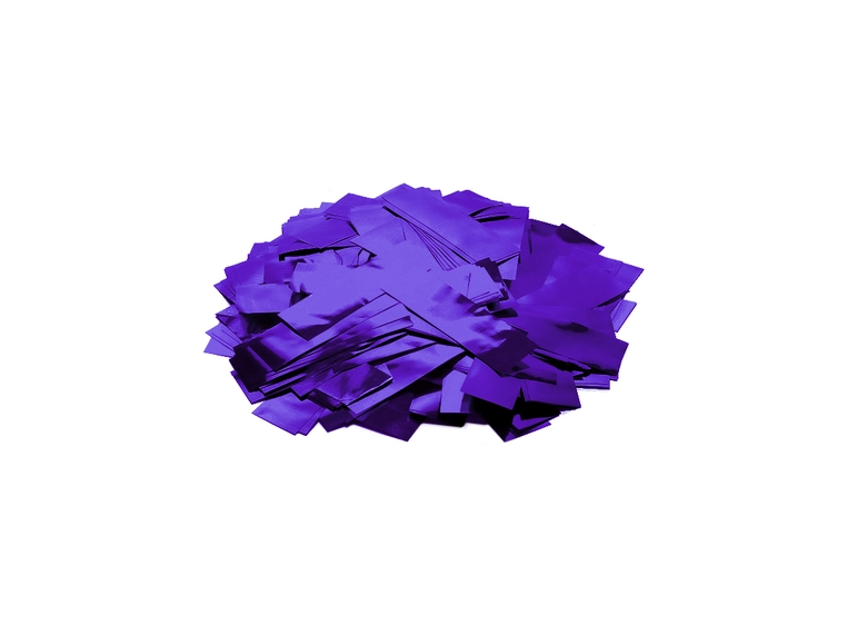 TCM FX Metallic Konfetti Rektangulær 55x18mm, Lilla, 1kg 