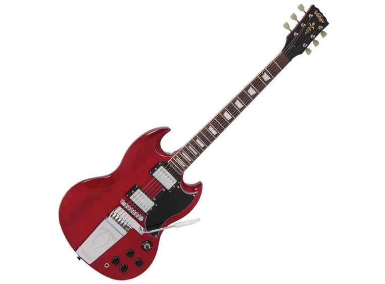 Vintage VS6VCR Vibrola tailpiece Cherry Red 