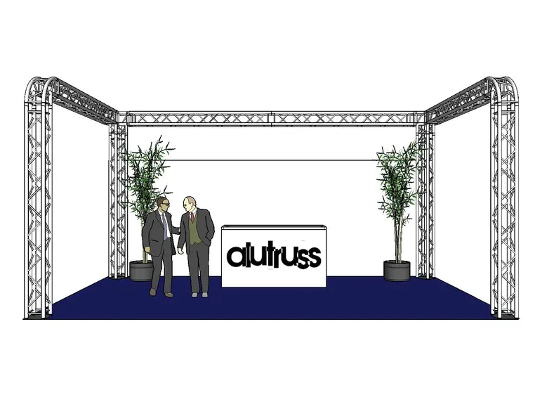 ALUTRUSS Truss set QUADLOCK 6082R U-Figure 7x4x3.5m (WxDxH) 