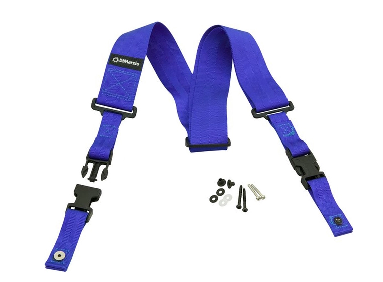 DIMARZIO DD2200BL 2" ClipLock Strap Nylon Blue 