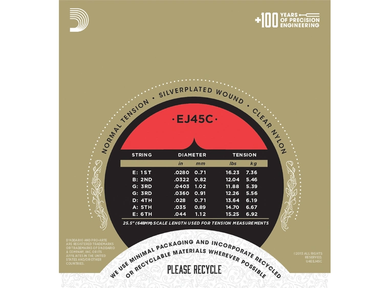 D'Addario EJ45C (0280-044) 