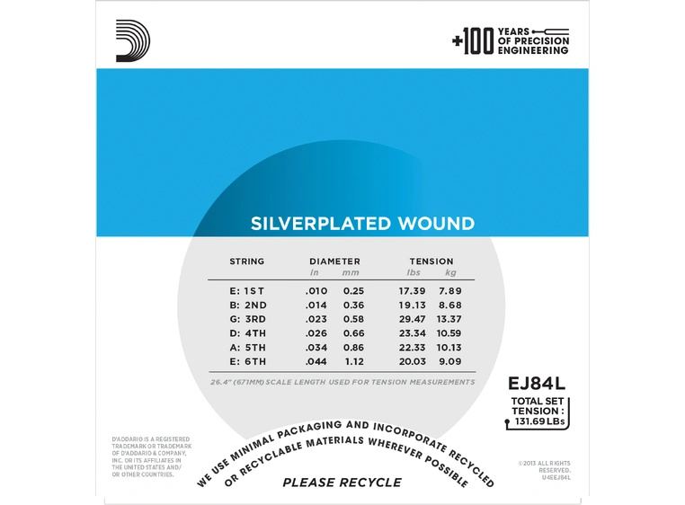 D'Addario EJ84L (010-044) 