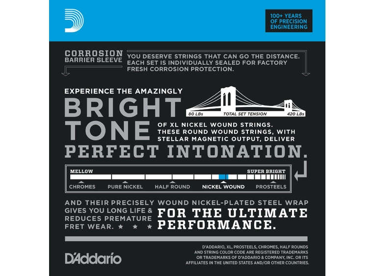 D'Addario EXL170-5TP (045-130) 