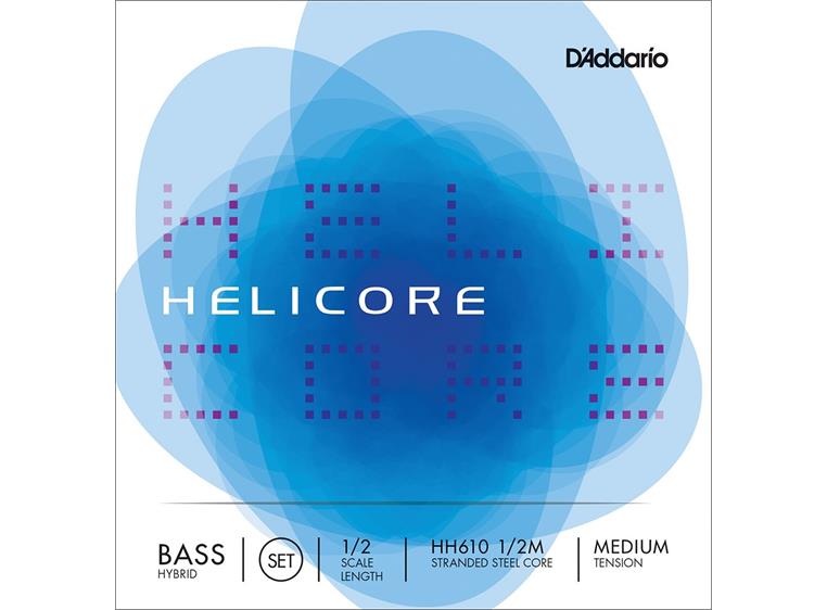 D'Addario HH610 1/2M Bass Strings Helicore Hybrid Set 1/2 Medium Tension