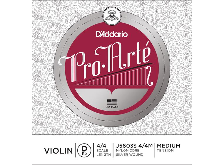 D'Addario J5603M Violin String Pro•Arté D-aluminum 4/4 11.3