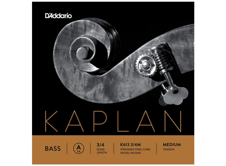 D'Addario K613 3/4M Bass String Kaplan Double A-nickel 3/4 68.0 