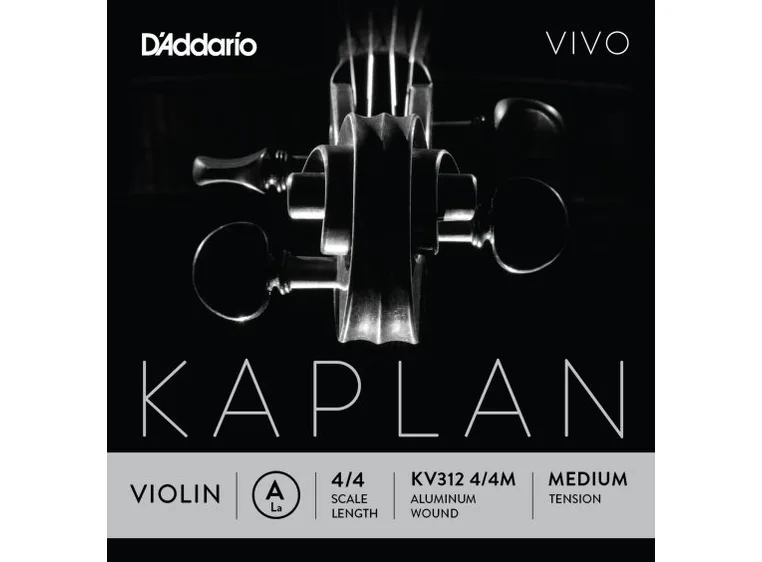 D'Addario KV312 4/4M Violin String Kaplan Vivo A-aluminum 4/4 12.5 