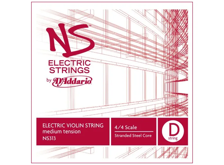 D'Addario NS313 Electric Violin String NS Electric D 11.5 
