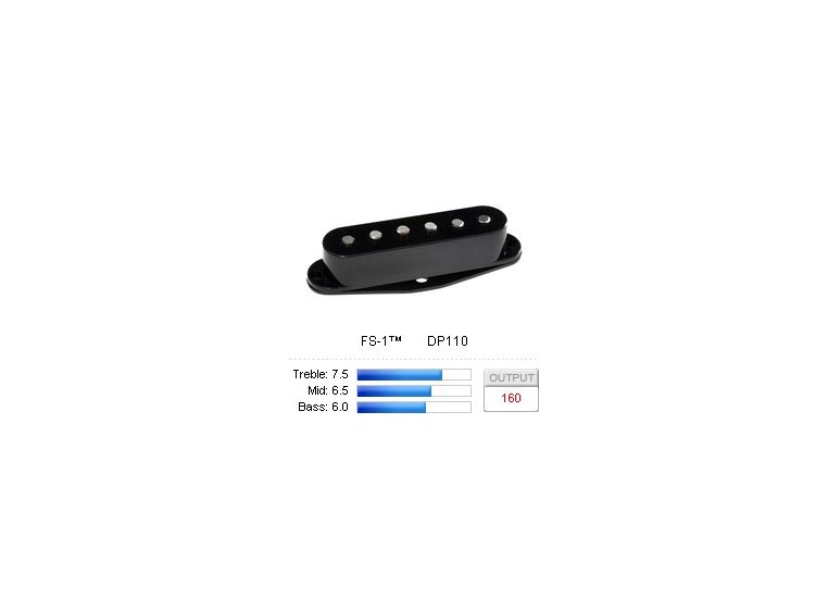 DiMarzio DP110BK Pickup Strat FS-1 Black 
