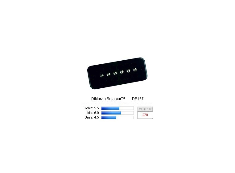 DiMarzio DP167BKS Pickup Soapbar DMSoapbar Black 