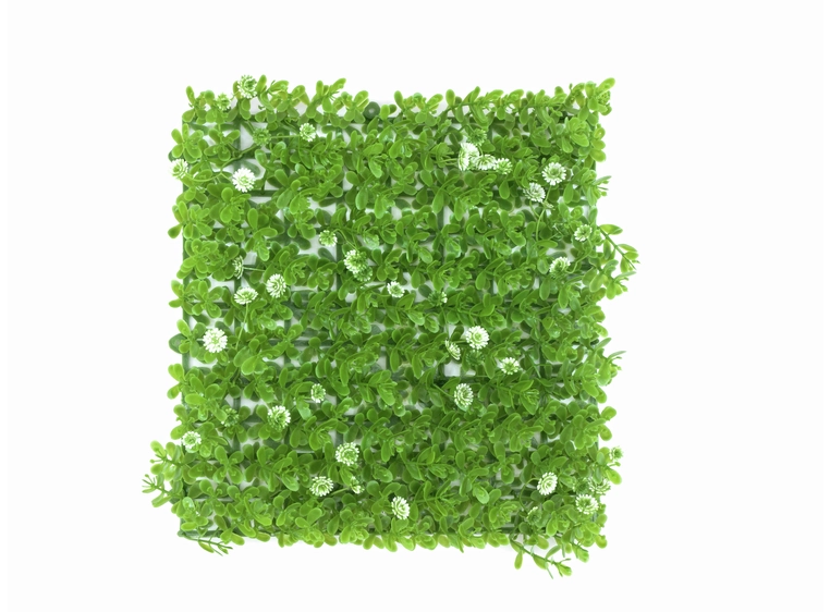 EUROPALMS Grass mat, artificial, green-white, 25x25cm 