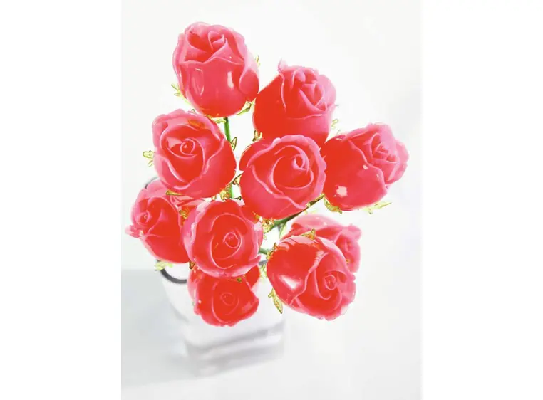 Europalms Crystal rose, burgundy 81cm 12x 