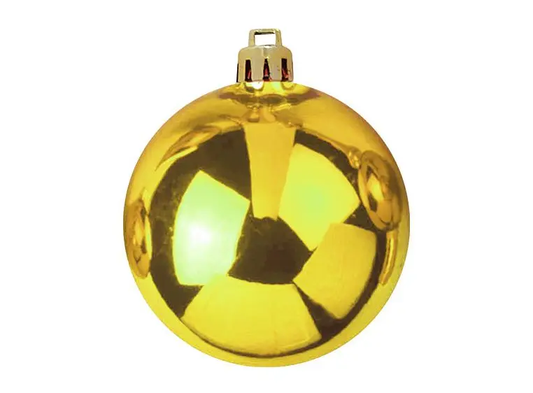 Europalms Deco Ball 10cm, gold 4x 