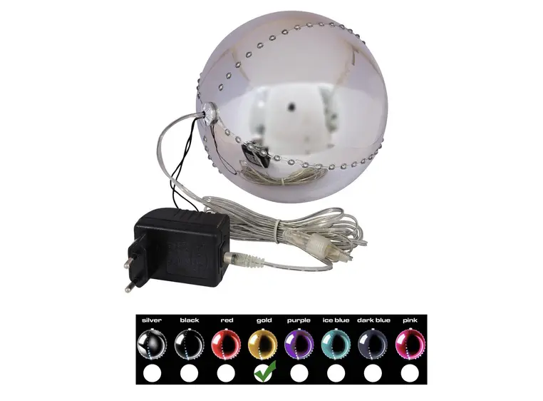 Europalms LED Snowball 15cm, gold 
