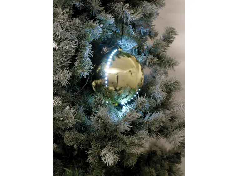 Europalms LED Snøball 15cm, gull 