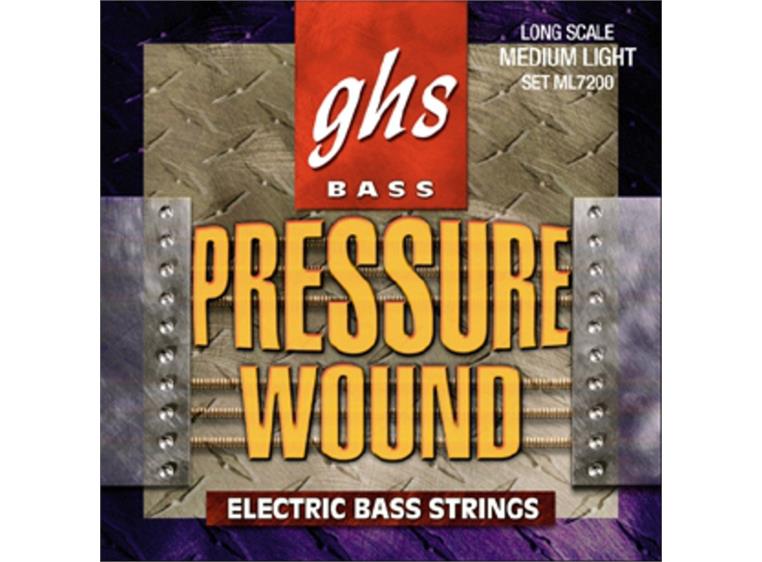 GHS ML7200 Bass Preassurewound (044-102) Medium Light