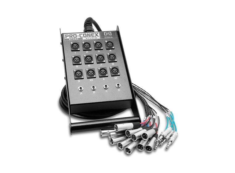 Hosa SH12X4-50 Pro stage box 12xXLR. 16M 