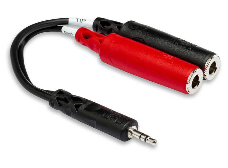 Hosa YMP137 Y-kabel. MiniJstereo/2xJF 