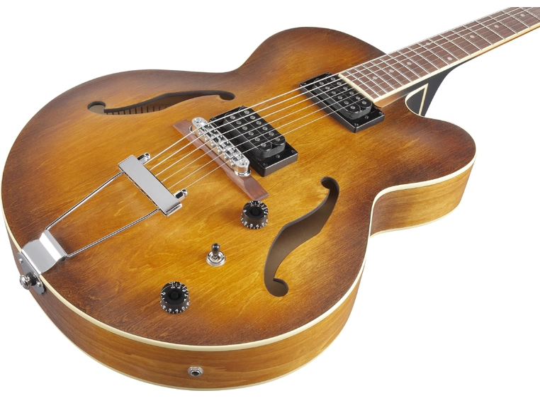 Ibanez AF55-TF Artcore Transparent Black Flar 