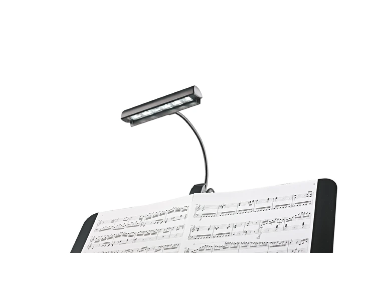 K&M 12248 Music stand light Concert Sort inc. batteries,  5v pwr & case 