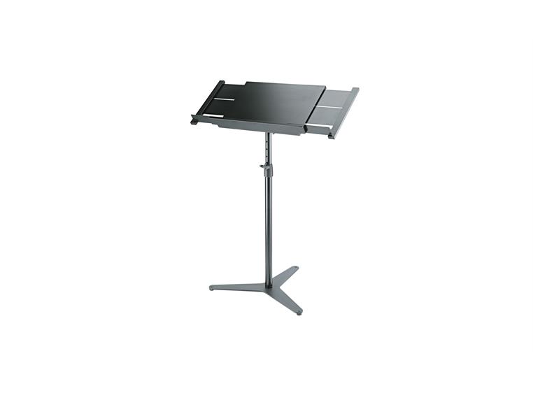 K&M 12338 Orchestra conductor stand desk black Individual expandable 575 & 870mm