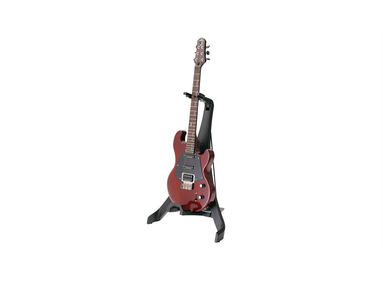 K&M 17650 Guitar stand »Carlos«, Black in a tall A-frame design