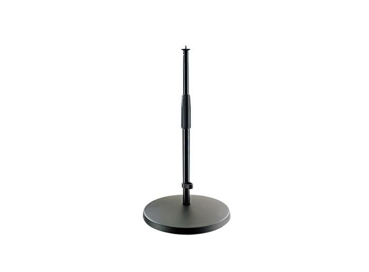 K&M 23323 Microphone stand, Black heavy cast iron base H: 350-570 mm, 3/8“