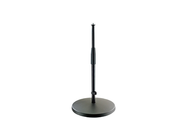 K&M 23323 Microphone stand, Black heavy cast iron base H: 350-570 mm, 3/8“ 