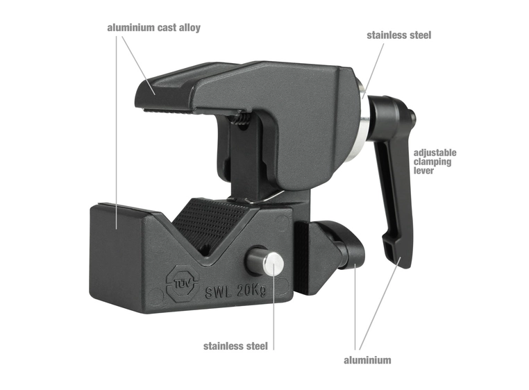 LD Systems CURV 500 TMB Truss Clamp for CURV 500 Satellites 
