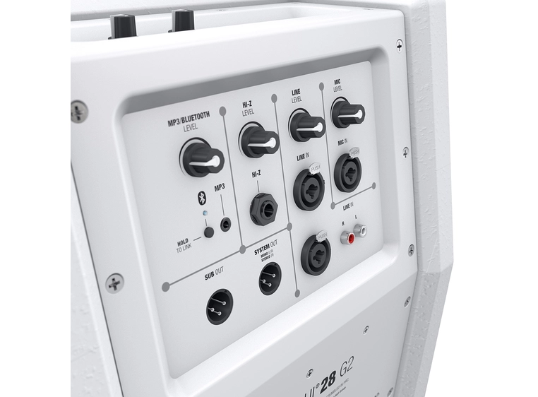LD Systems MAUI 28 G2 W Compact Column PA with Mixer and Bluetooth white 