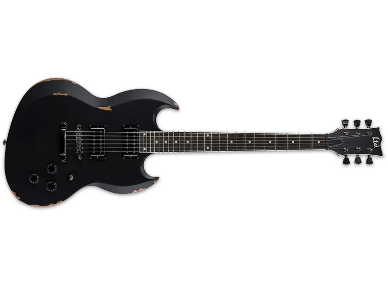 LTD Volsung Distressed Black Satin "Lars Frederiksen" w/case 