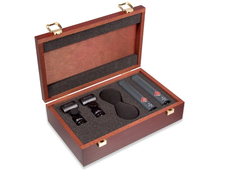 Neumann KM 185 mt Stereo Set Super-cardioid mics. Black 