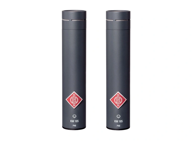 Neumann KM 185 mt Stereo Set Super-cardioid mics. Black 