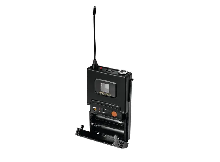 OMNITRONIC UHF-502 Bodypack incl. 823-832MHz Lavalier (CH B oran 