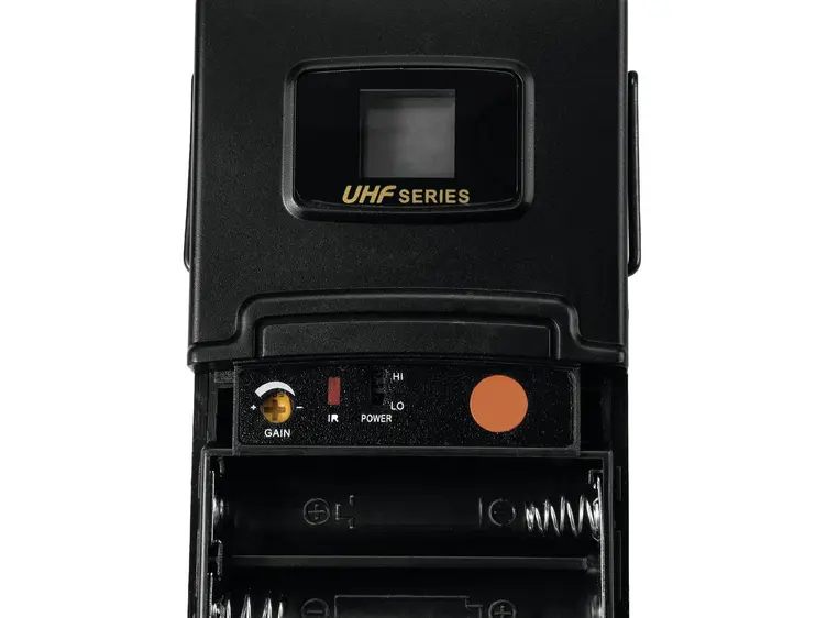 OMNITRONIC UHF-502 Bodypack incl. 823-832MHz Lavalier (CH B oran 