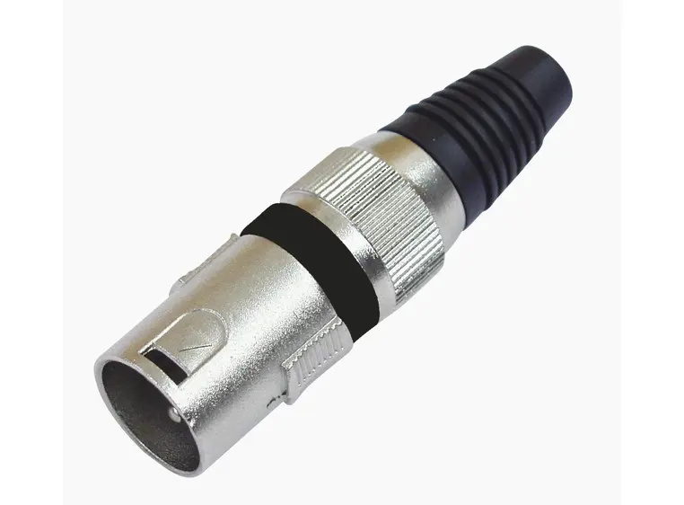 OMNITRONIC XLR plug 3pin bk 10x 