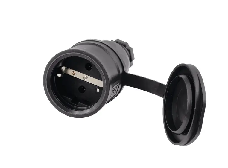 PC ELECTRIC Safety Connector Rubber Black/Blue 