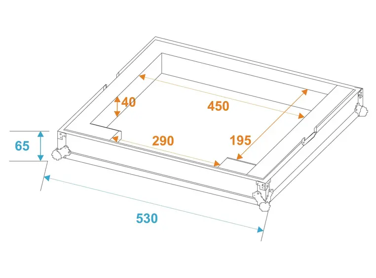 ROADINGER Flightcase DMX Move Bigfoot 