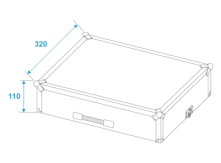 ROADINGER Flightcase DMX Move Bigfoot 