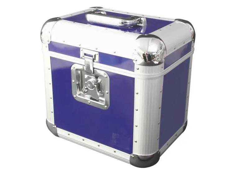 ROADINGER Record case ALU 75/25, rounded, blue 