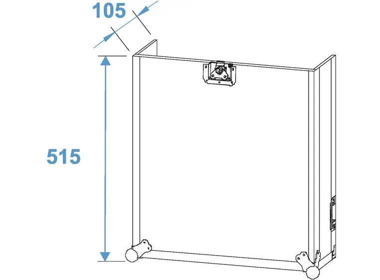 ROADINGER Special combo case Pro, 8U wheels 