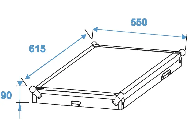 ROADINGER Special combo case Pro, 8U wheels 