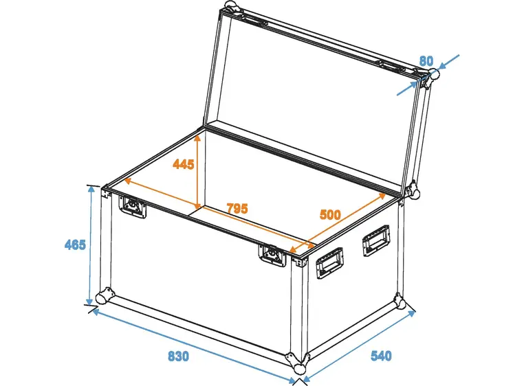 ROADINGER Universal case Profi 80x50x50cm 