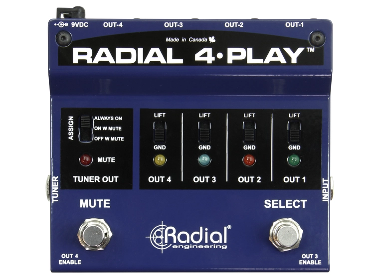 Radial 4-Play Multi Output DI Box 