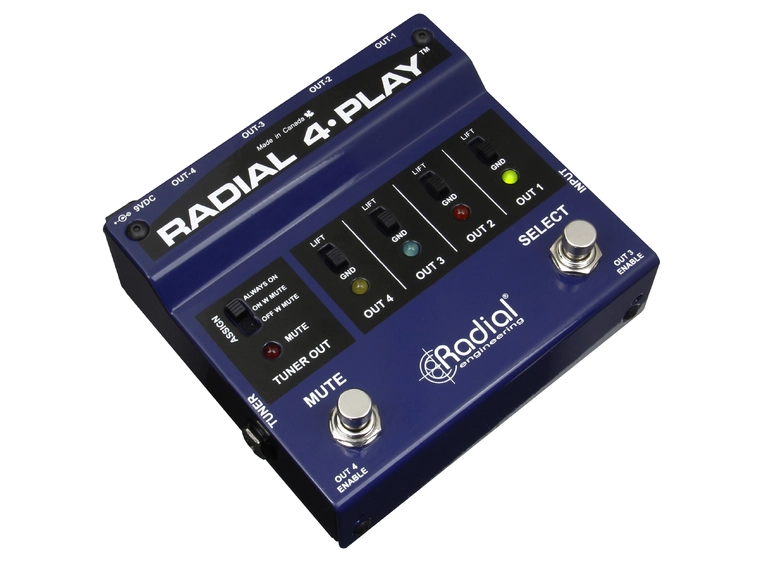 Radial 4-Play Multi Output DI Box 