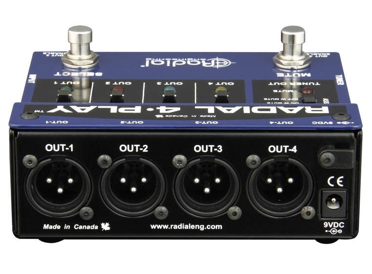 Radial 4-Play Multi Output DI Box 