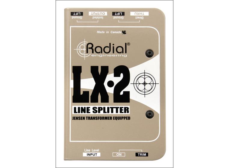 Radial LX2 Passive balanced line level splitter