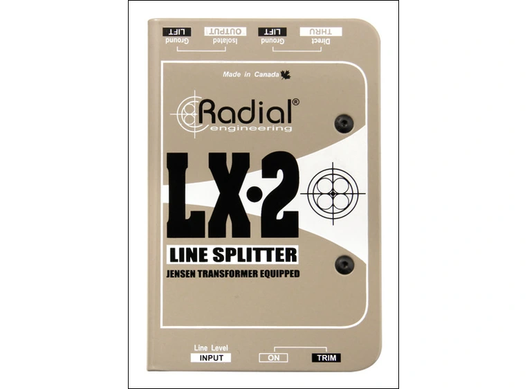 Radial LX2 Passive balanced line level splitter 