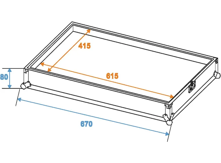 Roadinger Transportcase for effect pedals EF-2 